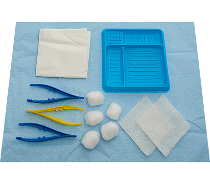 SmartTab® Basic Dressing Pack with Gauze Swabs and Cotton Balls - Sterile (Tear Pack) 08-888NP