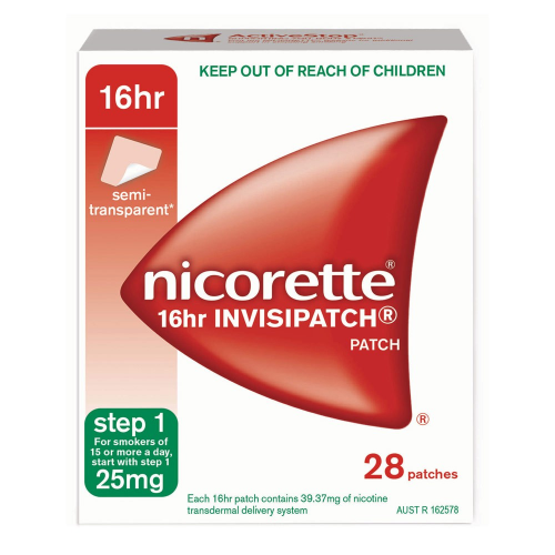 NICORETTE® 25mg 16 Hour Invisipatch Step 1 28 Pack