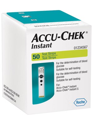 Accu-Chek Instant S Blood Glucose Test Strips Pack of 50