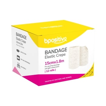 Bpositive Bandage Elastic Crepe Various Sizes