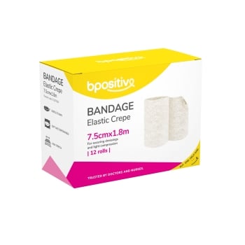Bpositive Bandage Elastic Crepe Various Sizes