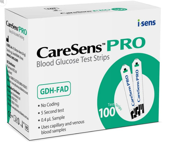 CareSens Pro Blood Glucose Test Strips 100 Pack