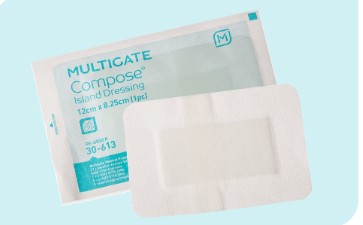 Compose® Adhesive Island Dressing White Sterile