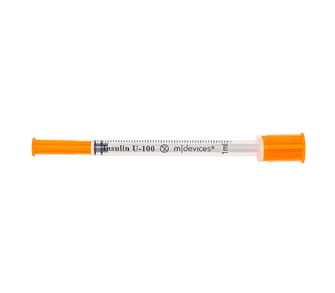 Insulin Syringe with Standard Fixed Needle Box of 100 (6-8 wks - lead time)
