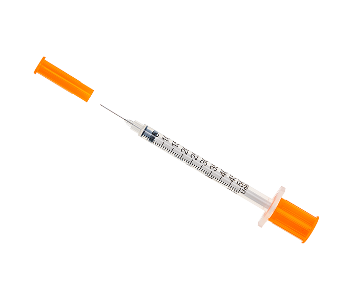 Insulin Syringe with Standard Fixed Needle Box of 100 (6-8 wks - lead time)