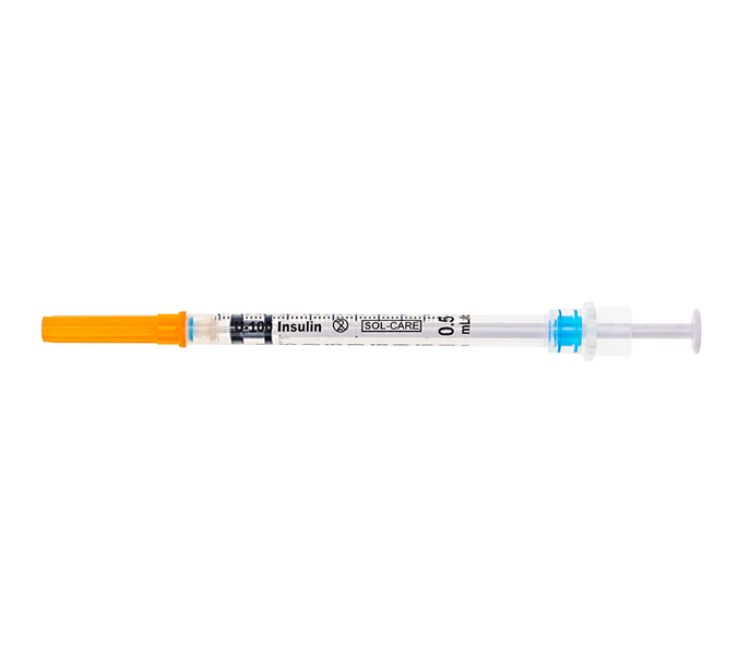 Insulin Syringe with Retractable Safety Needle Box of 100 (6-8 wks - lead time)