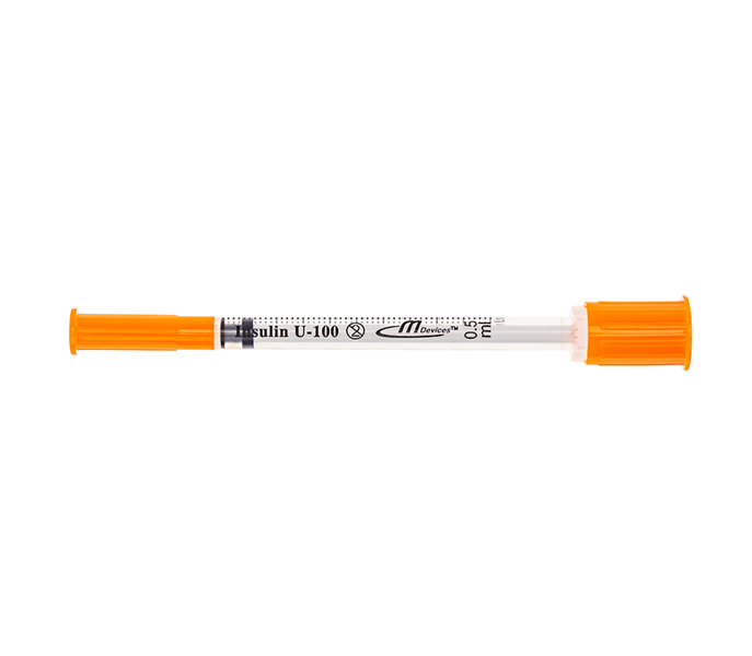 Insulin Syringe with Standard Fixed Needle Box of 100 (6-8 wks - lead time)