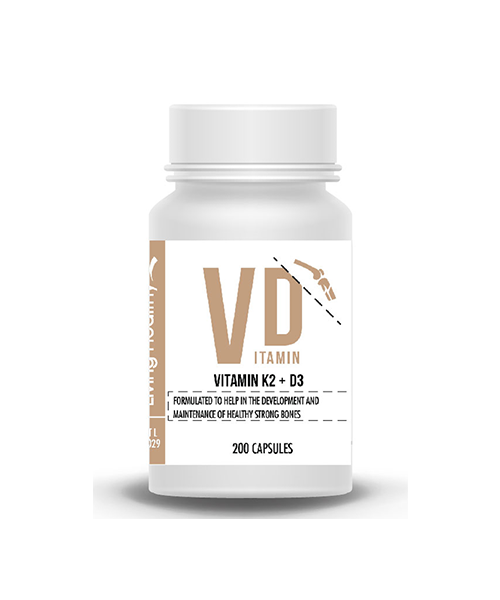 Living Healthy Vitamin K2 + D3 1000IU, 200 Soft gel Capsules