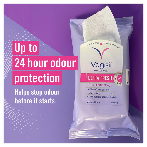 Vagisil Intimate Wipes Ultra Fresh 20 Wipes