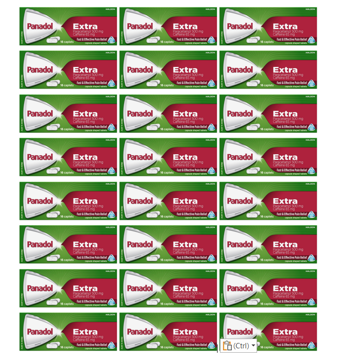 24 Packs - Panadol Extra Opti 500/65mg 16 Capsules