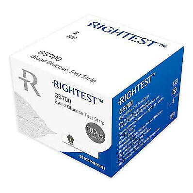Rightest GS700 Blood Glucose Test Strips 100 Pack