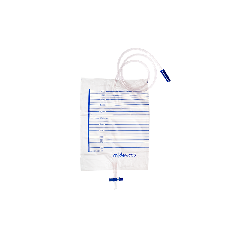 Urine Bag - 2000mL T-TAP Non-Return Valve 90cm Tubing