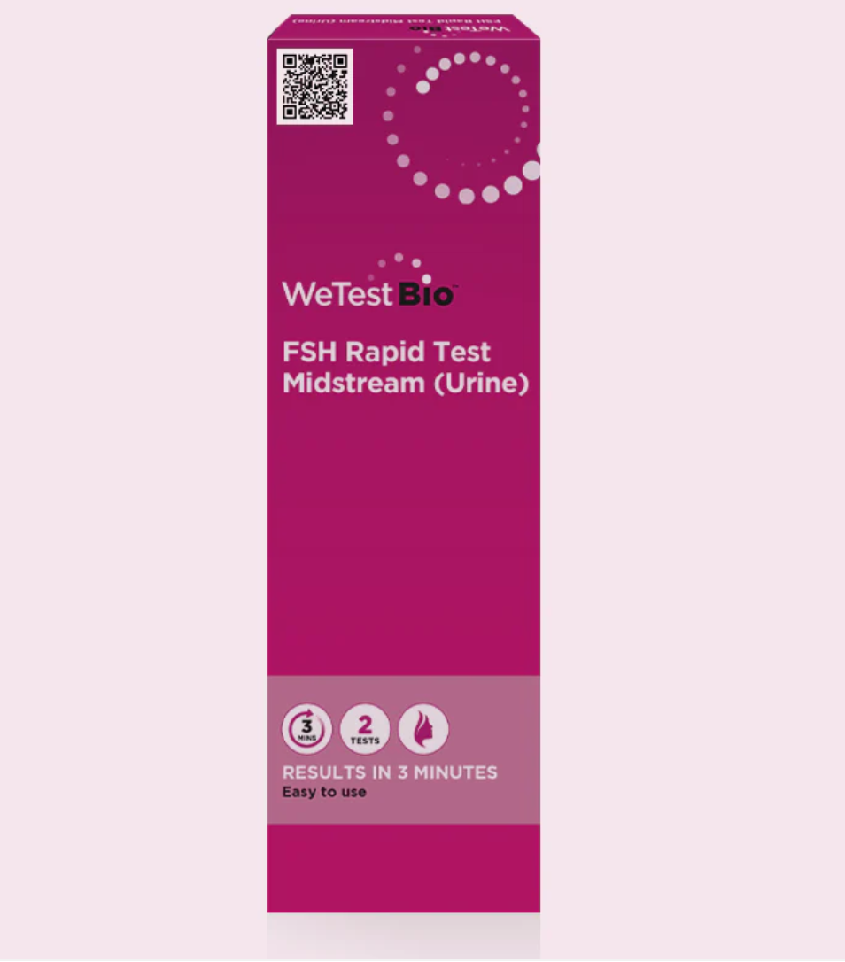 We Test Bio Perimenopause (FSH) Home Test Kit X Pack of 2 Test