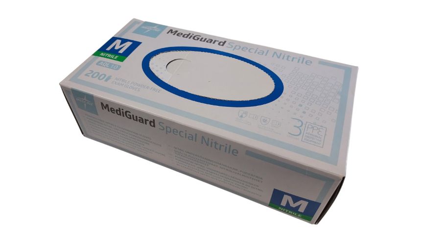 Medline MediGuard Special Nitrile Gloves Powder Free