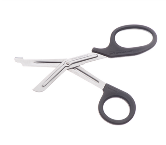 Plastic Handle Universal Scissors 18cm Sterile (Black) Each