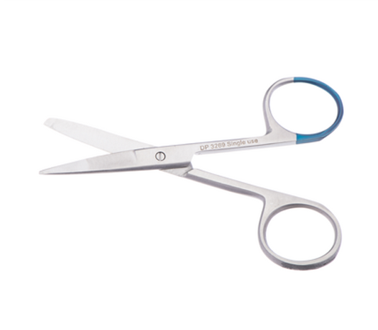 Dressing Scissors - Sharp/Blunt Straight Sterile - Single Use Each
