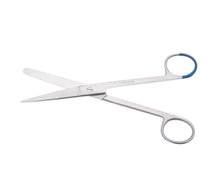 Dressing Scissors - Sharp/Blunt Straight Sterile - Single Use Each