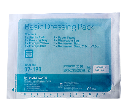 SmartTab® Basic Dressing Pack with Non-Woven Balls & Disposable Bag (Peel Pack) x 160 Packs 07-190