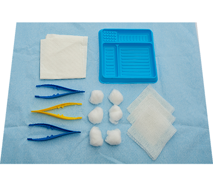 SmartTab® Basic Dressing Pack with Gauze Swabs and Cotton Balls - Inverted (Tear Pack) Sterile