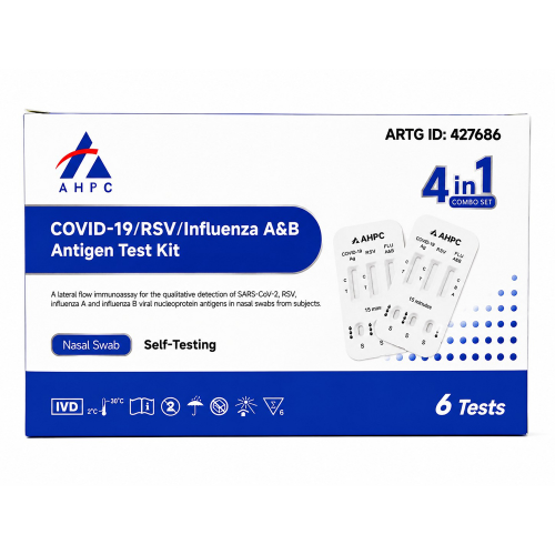 AHPC 4 In 1 Covid Test 6 Pack