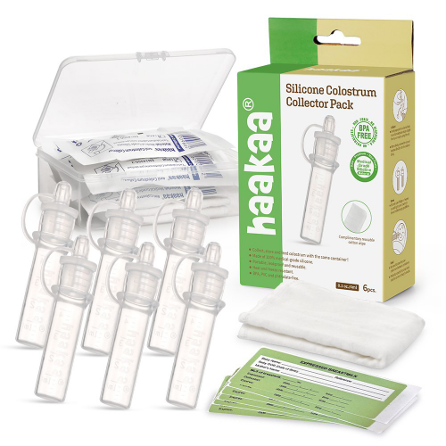 HAAKAA Silicone Colostrum Collector Set Pre-Sterilised 6 Pack