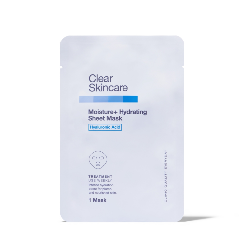 Clear Skincare Moisture+ Hydrating Sheet Mask with Hyaluronic Acid 1 Each