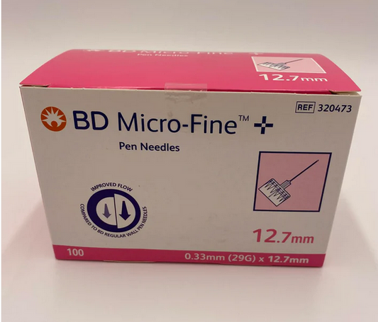 BD Micro Fine Pen Needle 29G x 12.7mm - Box of 100