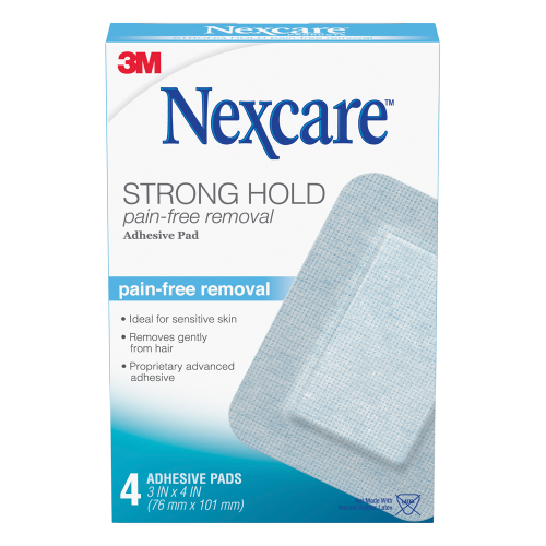 NEXCARE Strong Hold Pain Free Removal Adhesive Pads 4 Pack