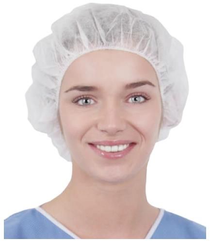 Bouffant Caps 53cm Non Woven