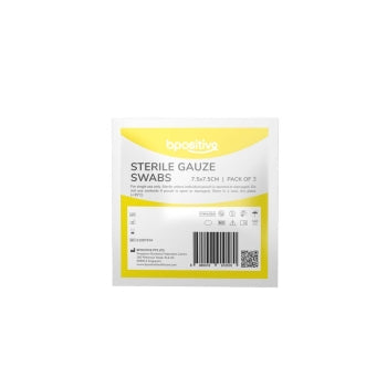 Bpositive Sterile Gauze Square 7.5 X 7.5cm Sterile - Pack of 3