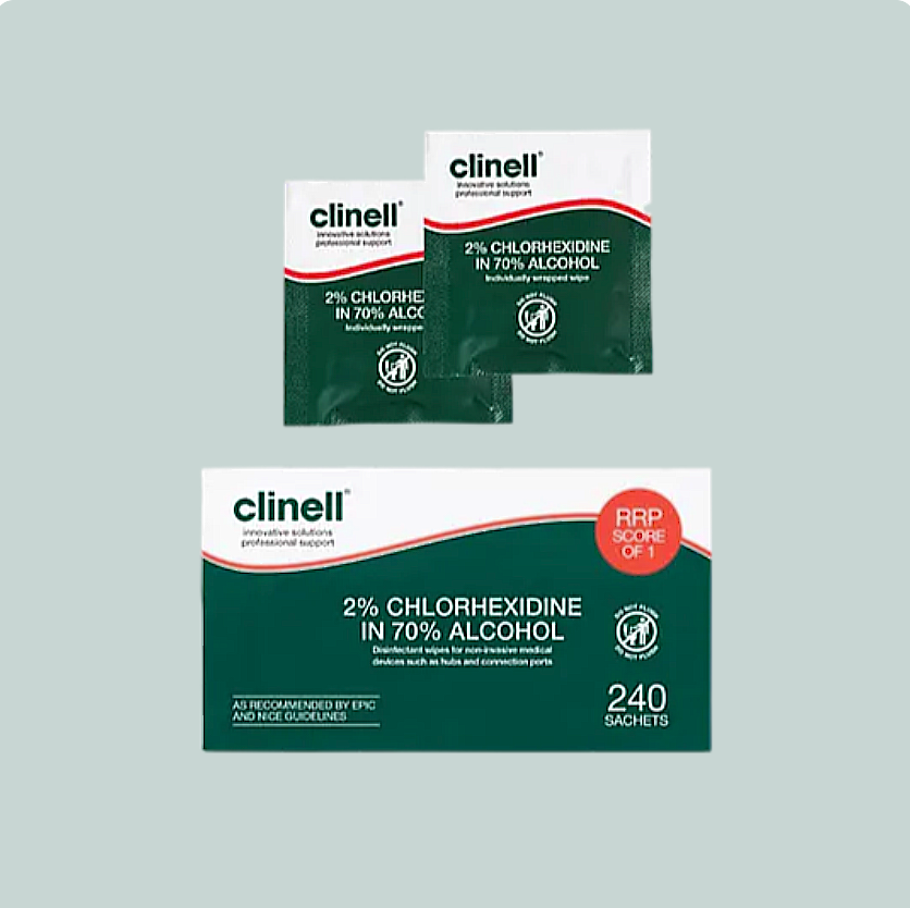 Clinell 2% Chlorhexidine in 70% Alcohol Wipes Pack of 240