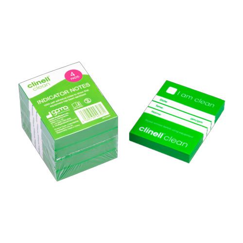 Claeners Notes Clinell Clean Indicator Note 4 x 250 (Colour: Green, Red) – Maya Supplies