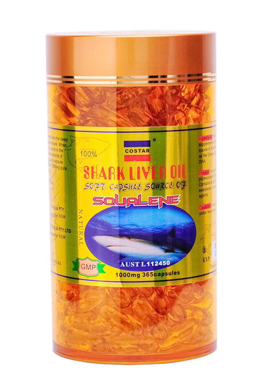 Costar Shark Liver Oil 1000mg 100 Caps - Expiry 11/2007