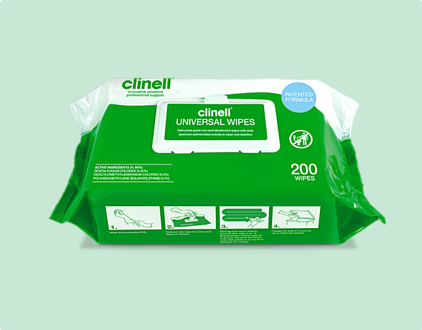 Clinell Universal Disinfectant Wipes