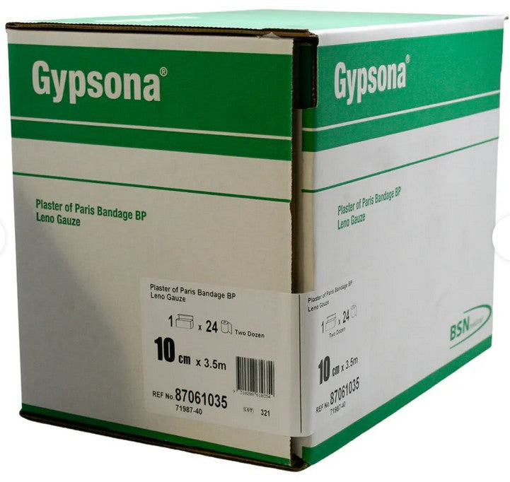 Gypsona Plaster of Paris Bandage 10cm x 3.5m - Pack of 24