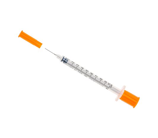 Insulin Syringe with Standard Fixed Needle 27G x 13mm X 10 pcs