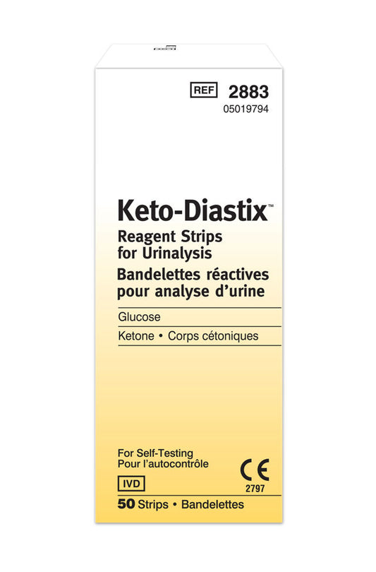 Keto-Diastix Ketone Urine Analysis Strips Pack of 50