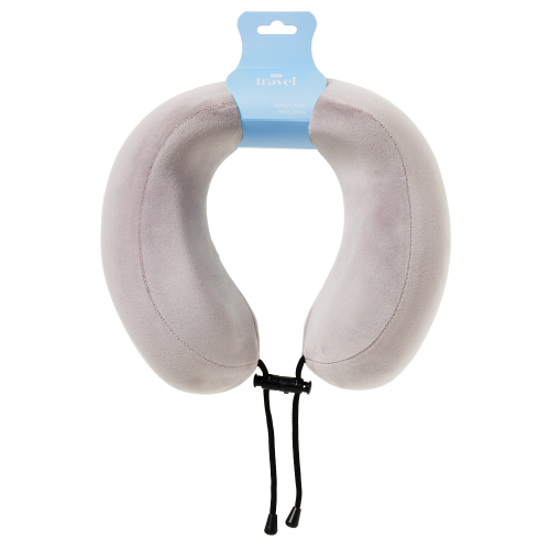 PHARMACY HEALTH Memory Foam Neck Pillow Grey 1 Each
