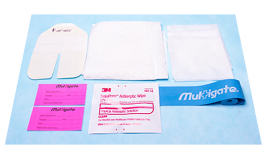 Multigate IV Starter Kit - with Tegaderm IV Dressing - Ctn of 200 Kits(06-198)