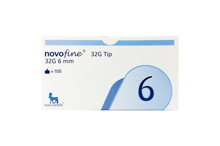 NovoFine Pen Needle 32G 6mm Pack of 100