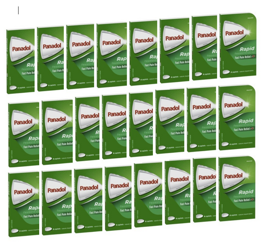 24 Packs - Panadol Rapid Paracetamol 500mg 8 Caplets