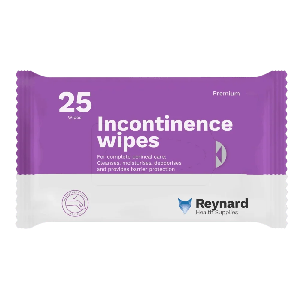 Reynard Incontinence Premium Wipes 33 X 22cm Pack of 25