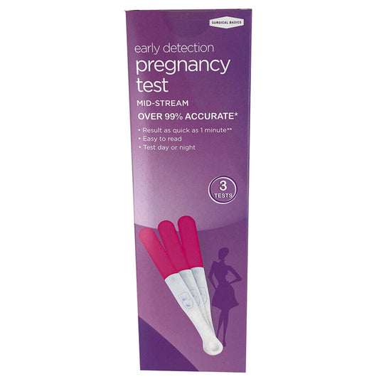 Surgical Basics Midstream Pregnancy Test Kit 3 Pack