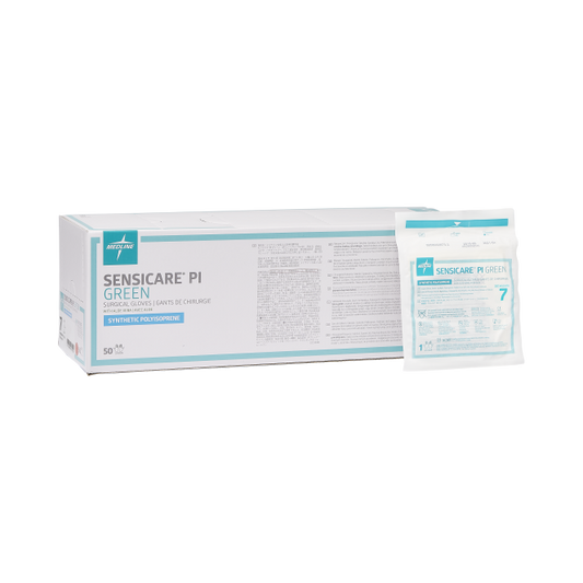 SensiCare® PI Green with Aloe Latex-Free Surgical Gloves