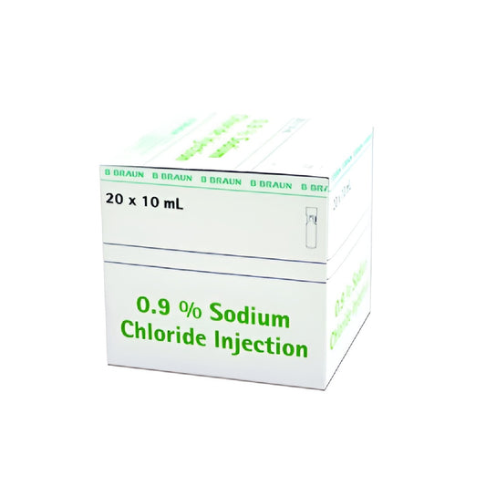 Sodium Chloride 0.9% For Injection Size 5ml, 10ml Ampoules