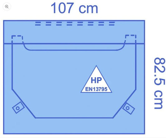 Medline Ultimate Turban Drape 107cm x 82.5cm - Pack of 32 TB9556CE