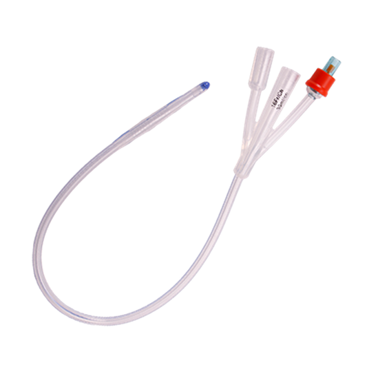 3-Way Foley Catheter, Standard Tip, 16Fr (Orange) 40cm with 30mL Balloon Sterile Each