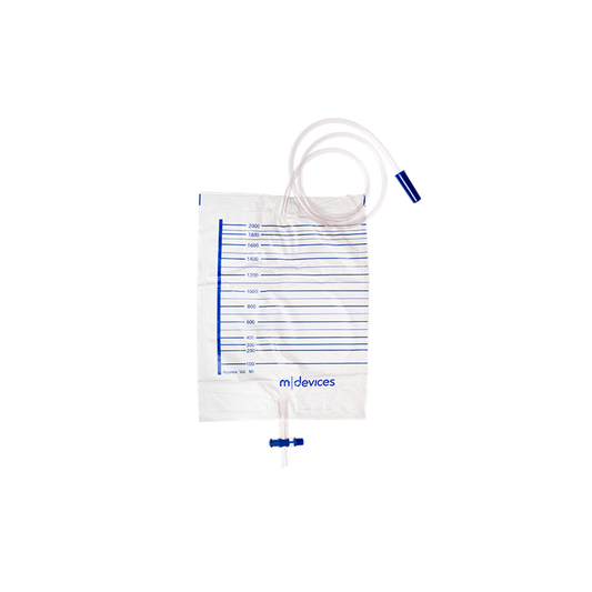 Urine Bag - 2000mL T-TAP Non-Return Valve 90cm Tubing