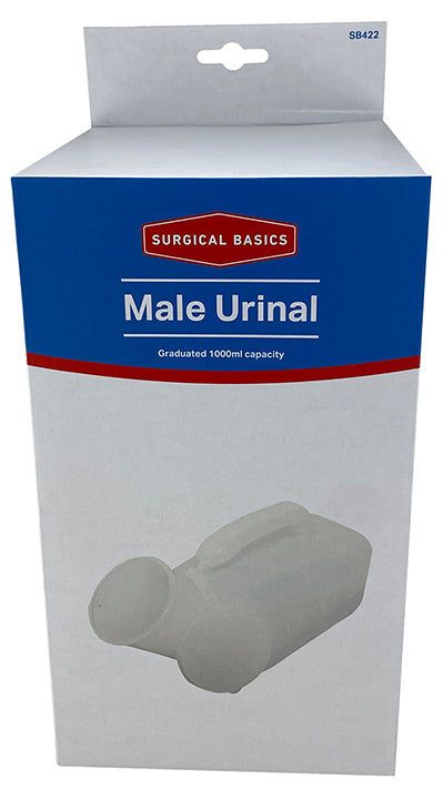 Surgical Basics Male Urinal Graduated With Lid 1 Litre