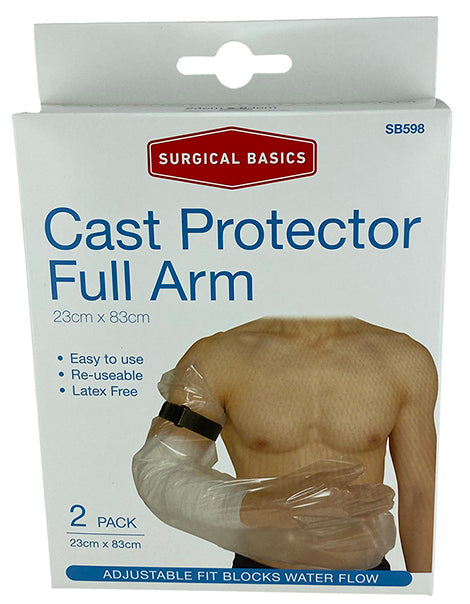 Surgical Basics Cast Protector Full Arm 2 Pack